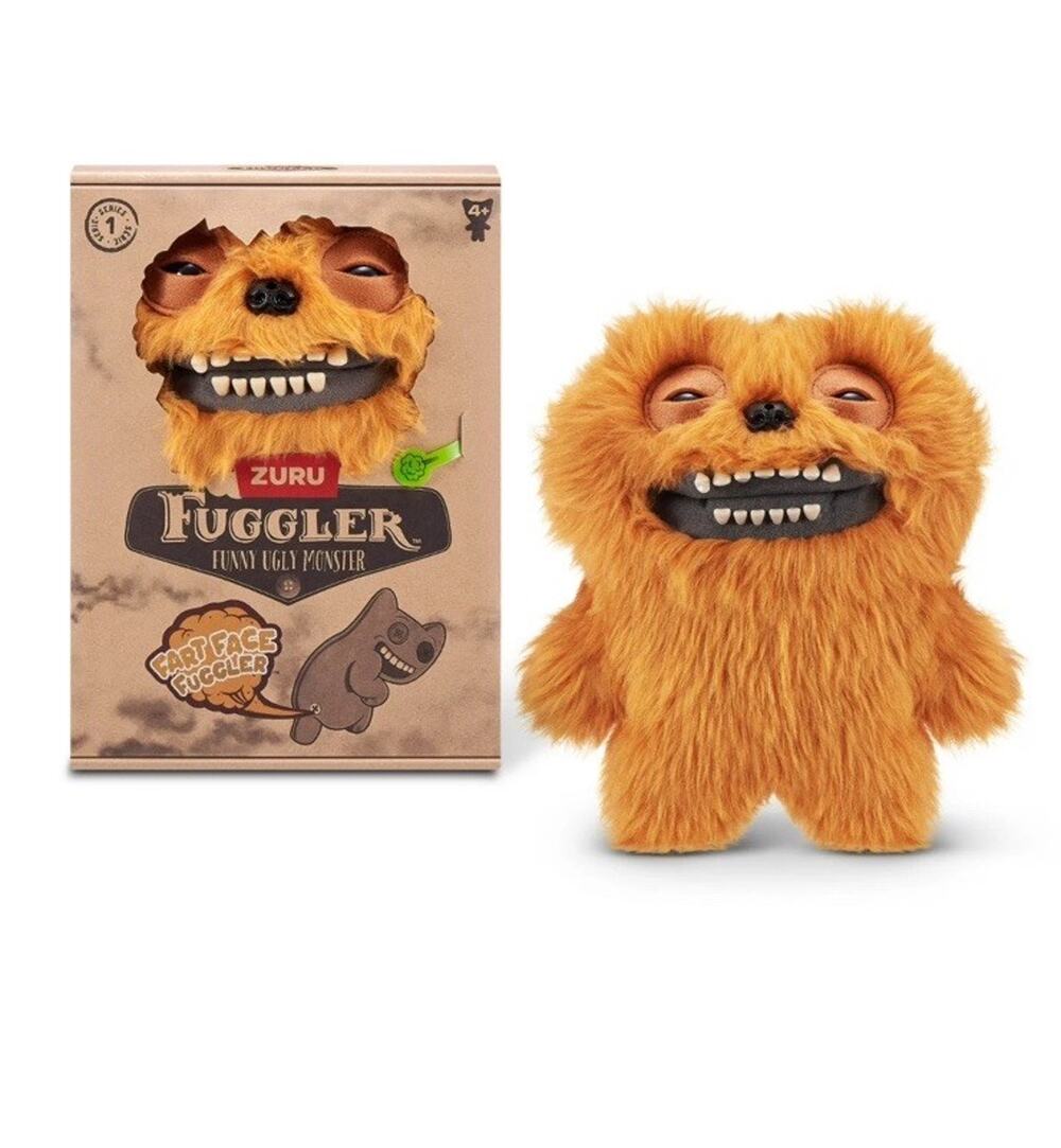 Fuggler Fart Face Count Underoo McGoo Figure Brown Fur Funny Ugly Monsters Zuru